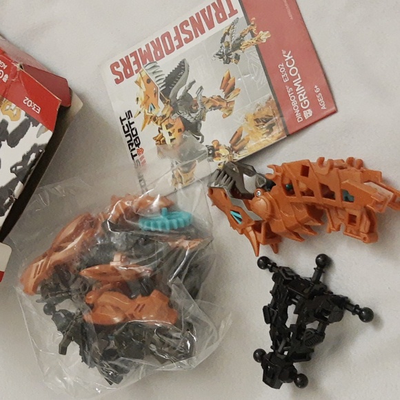 Transformers Construct-Bots Dinobot Grimlock 25 PIECES OPEN BOX w Box Damage - Picture 7 of 12